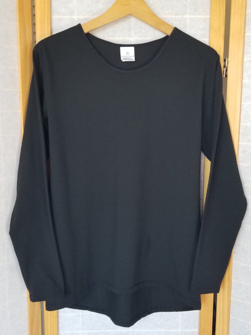 Women's Black Long Sleeve Tech Shirt Size Large Polarmax Performance Base Layer